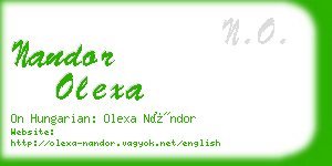 nandor olexa business card